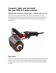 the new UPK 5-R angle polisher - Suhner