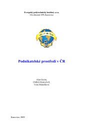 PodnikatelskÃ© prostÅedÃ­ v ÄR - InformaÄnÃ­ systÃ©m - EvropskÃ½ ...