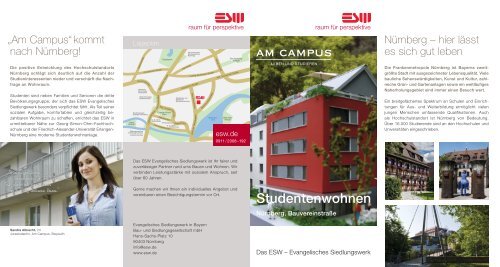 kÃ¶nnen Sie unseren Flyer zu der ... - ESW Bayern