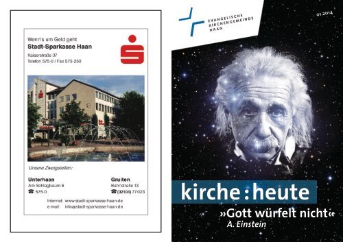 Gemeindemagazin - Ev. Kirche Haan