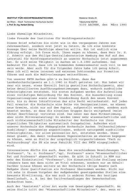 WB - 1979.pdf - Institut fÃƒÂ¼r Hochfrequenztechnik