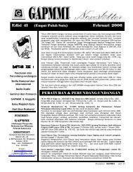 Edisi 41 Februari 2006 - GAPMMI