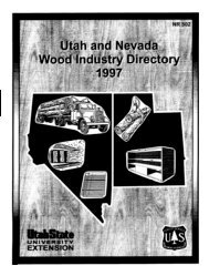 Utah and Nevada Wood Industry Directory, 1997 - Forestry - Utah ...