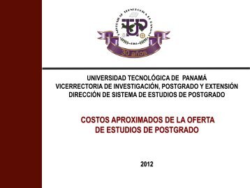 Haga click aquÃ­ para conocer el listado de costos. - Universidad ...