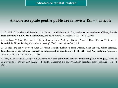 Tehnici de inalta precizie si sensibilitate aplicate in retele de