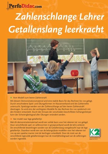 Zahlenschlange Lehrer Getallenslang leerkracht - Edumat