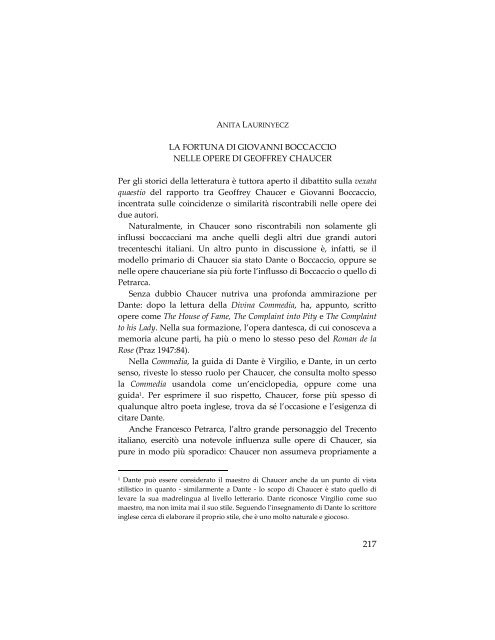 Differenze Dante Petrarca E Boccaccio