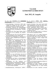 Gemeindeblatt 45/2012 - Gemeinde Nals