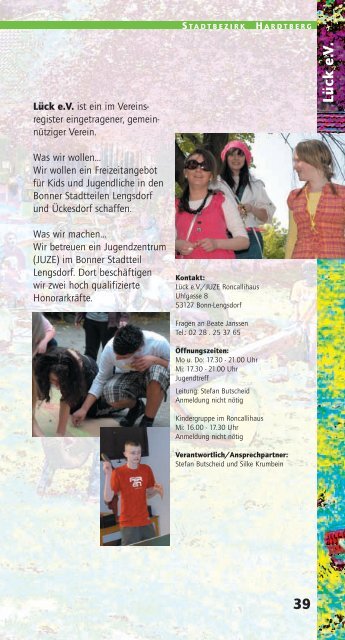 Offene Kinder- und Jugendarbeit in Bonn - Das JAP