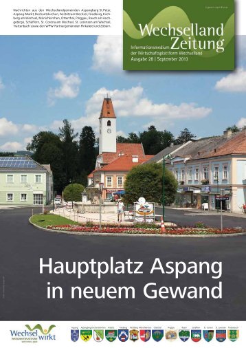 Hauptplatz Aspang in neuem Gewand - Wirtschaftsplattform ...