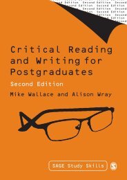 Critical Reading and Writing for Postgraduates - Doctorado en ...