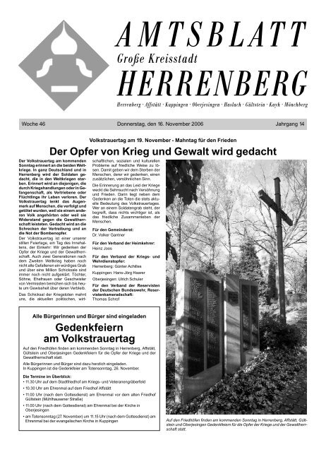 Amtsblatt - Herrenberg