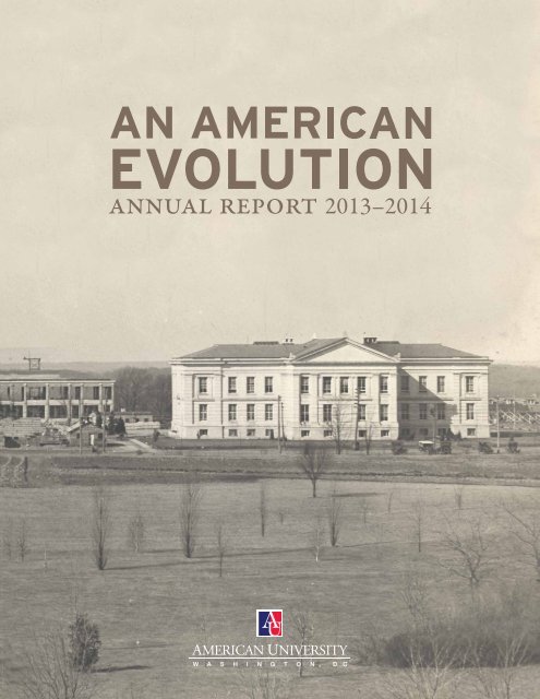 An American Evolution: American University Annual Report 2013-2014
