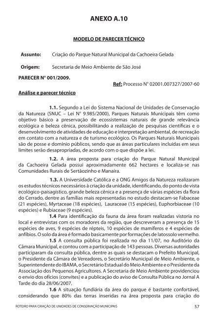 Roteiro para CriaÃ§Ã£o.indd - MinistÃ©rio do Meio Ambiente