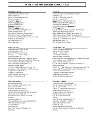 supply list for 2010/2011 school year - Snapper Creek Elementary ...