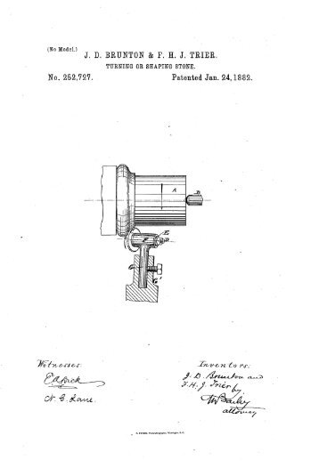 252727 Turning or shaping stone Brunton 1882.pdf 69KB ... - Lathes