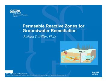 Permeable Reactive Zones for Groundwater Remediation