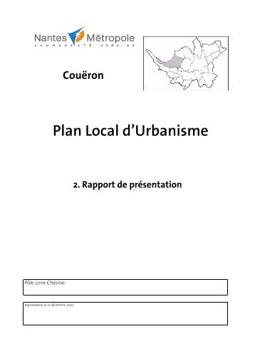 2PDG rapport - Le plan local d'urbanisme de Nantes MÃ©tropole