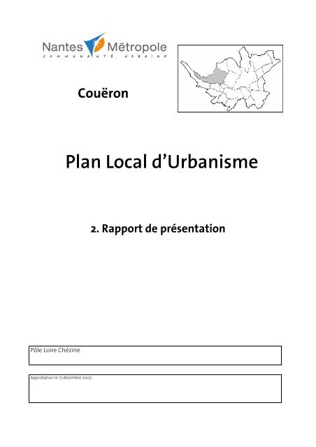 2PDG rapport - Le plan local d'urbanisme de Nantes MÃ©tropole