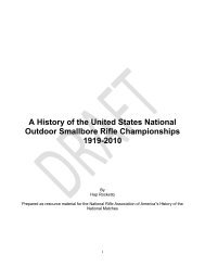 A History of the United States National Outdoor Smallbore ... - Results