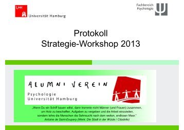 16 Feb. 2013 Protokoll Strategietreffen - Alumni der Psychologie der ...