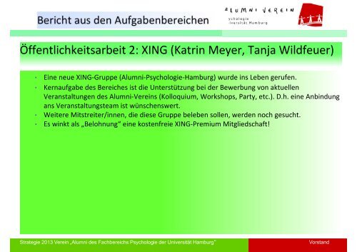 16 Feb. 2013 Protokoll Strategietreffen - Alumni der Psychologie der ...