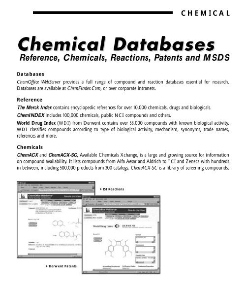 ChemOffice.Com - CambridgeSoft