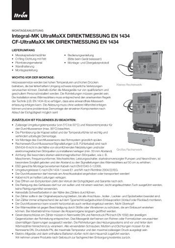 Montageanleitung für Ausführung Direktmessung - Allmess GmbH