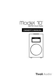 Download PDF - Tivoli Audio