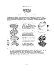 DNA Structures - Cmgm Stanford