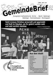 Aus dem Inhalt - Gemeindebezirk Waiblingen