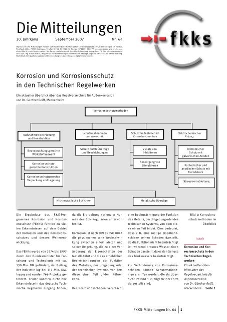 64 Fachverband Kathodischer Korrosionsschutz e.V.