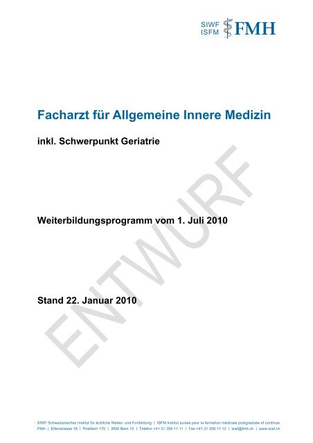 Facharzt für Allgemeine Innere Medizin - JHaS