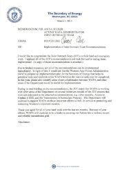 Secretary's memo and JOT final recommendations - Western Area ...