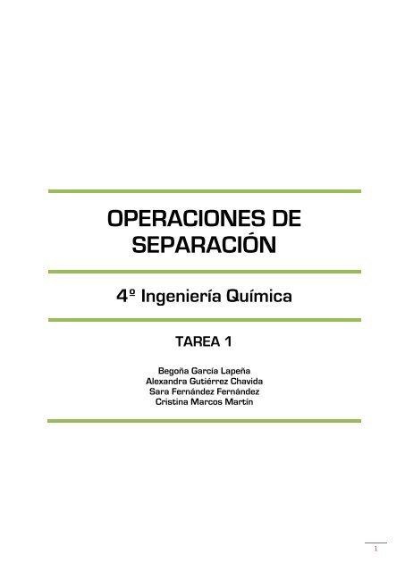 OPERACIONES DE SEPARACIÃN - IqTMA-UVa