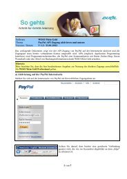 PayPal API Zugang einrichten