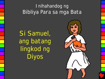 Samuel Gods BoyServant Tagalog PDA - Bible for Children