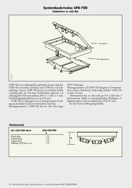 Servicestave, Servicestandere og Gulvbokse - engineering site ...