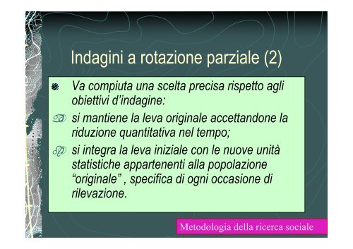 Indagini longitudinali - Lettere e Filosofia