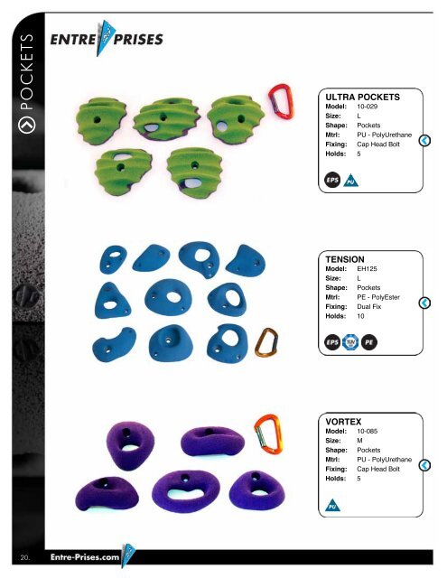 CLIMBING HOLDS 2012 - Entre Prises Climbing Walls