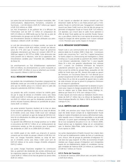 Rapport annuel 2009 - Dexia.com