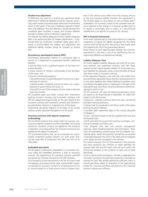 Annual report 2006 - Dexia.com