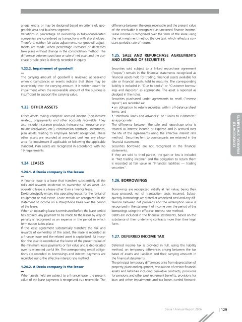 Annual report 2006 - Dexia.com