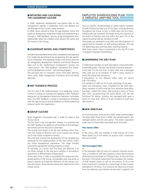 Annual report 2006 - Dexia.com