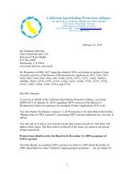 a letter to the State Water Board - CSPA, California Sportfishing ...