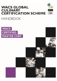 WACS Certified Master Chef Handbook
