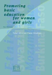 Promoting basic education for women and girls ... - library.unesco-ii...