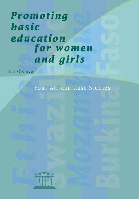 Promoting basic education for women and girls ... - library.unesco-ii...