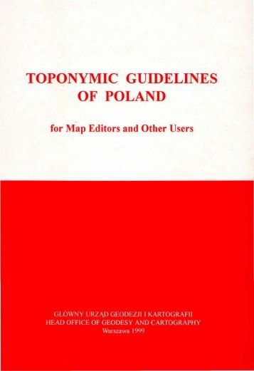 Pobierz publikacjÄ - KSNG Nazwy geograficzne