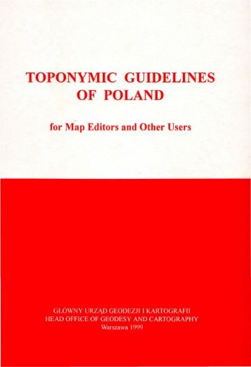 Pobierz publikacjÄ - KSNG Nazwy geograficzne